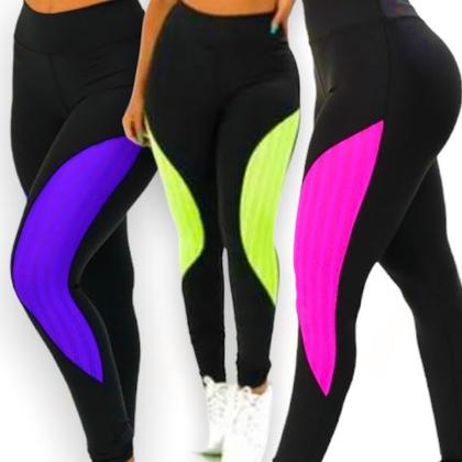 Imagem de Calça Leg Legging Fitness Treino Cós Alto Casual Cores 138