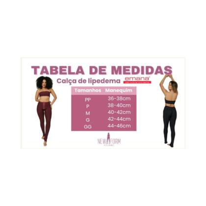 Imagem de Calça Leg Lipedema Pos Cirurgica Prevencao Emana New Form