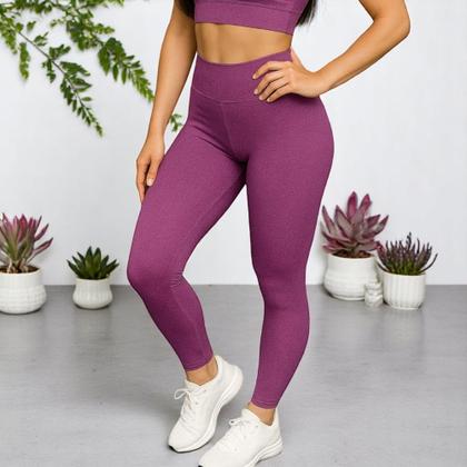 Imagem de Calça Legging BÁSICA COLORIDA Leg Fitness Academia Corrida Feminina Cintura Alta 577