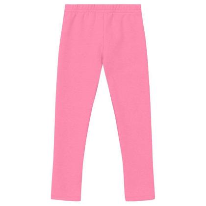 Imagem de Calça Legging Básica Infantil Menina Em Molecotton Brandili Rosa