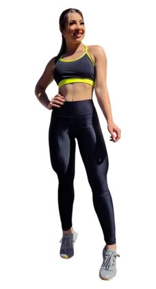 Imagem de Calça legging cirre 4d plus size cós alto suzuki alto relevo