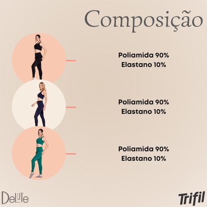 Imagem de Calça Legging Colmeia Fitness Trifil Feminina S/ Costura Sport Academia Alta Performance Esportiva