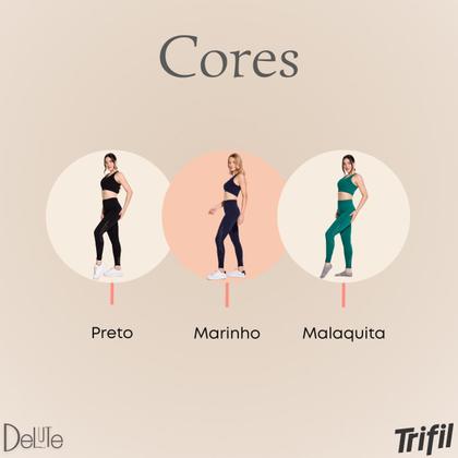 Imagem de Calça Legging Colmeia Fitness Trifil Feminina S/ Costura Sport Academia Alta Performance Esportiva