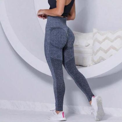 Imagem de Calça Legging Empina Levanta Bumbum Fitness Cintura Alta