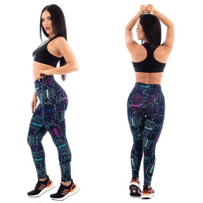 Imagem de Calça Legging Estampada Grossa Fitness Academia