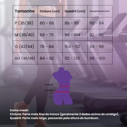 Imagem de Calça Legging Feminina Academia Selene Sem Costura Não Transparece