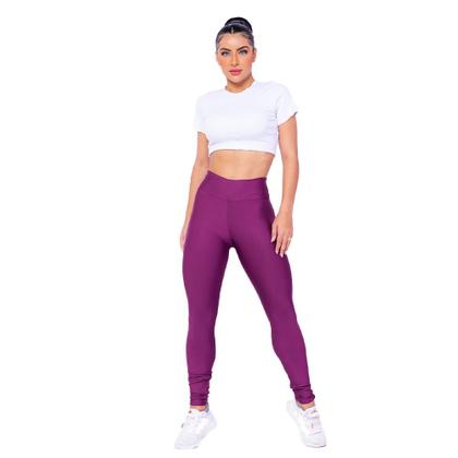 Calça Legging Fitness Feminino Academia Suplex Donna Martins Imagem de Calça Legging Fitness Feminino Academia Suplex Donna Martins
