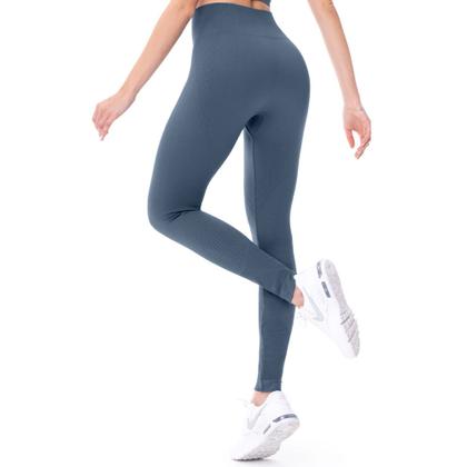 Imagem de Calça Legging Fitness Jacquard Azul Índigo Escuro