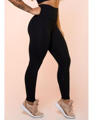 Imagem de Calça Legging Fitness Modeladora Cintura Alta Sem Costura Empina Bumbum Treino Academia Ioga Corrida