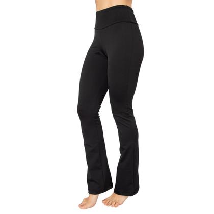 Imagem de Calça Legging Flare Fitness Vekyo Modas Suplex Cós Alto Bailarina Conforto Academia  