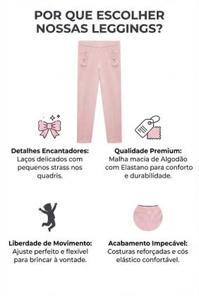 Imagem de Calça Legging Infantil Menina em Molecotton Infanti