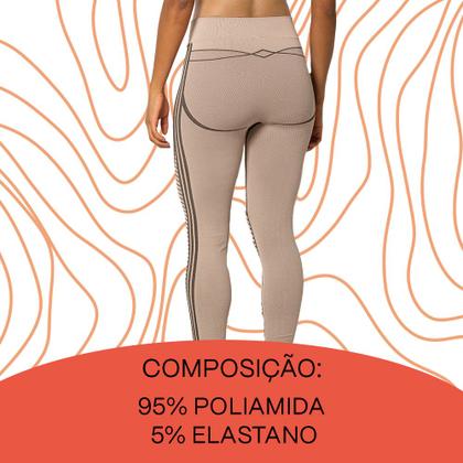 Imagem de Calça Legging Leg Trifil Sport Esportiva Modelo Sem Costura Com Secagem Rápida Para Academia