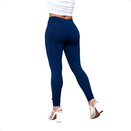 Imagem de Calça Legging Lisa Com Bolso Zero Transparência