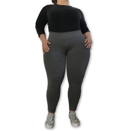 Imagem de Calça Legging Plus Size Heide Ribeiro Flanelada Térmica
