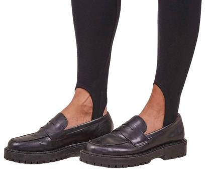 Imagem de Calça Legging Preto Barra Pezinho Cos Alto Chic Interno Forrada e Flanelada por Dentro Moda Feminina