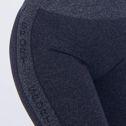 Imagem de Calça Legging Selene Sem Costura Preta Mescla