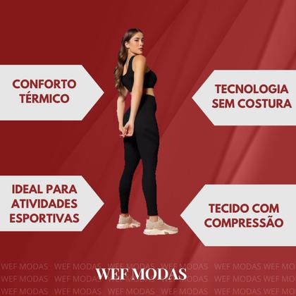 Imagem de Calça Legging sem Costura Selene Fitness Academia Pilates