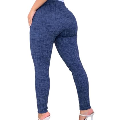 Imagem de Calça Legging Social Malha Linho Premium Modelo Alfaiataria