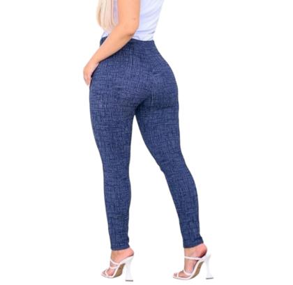 Imagem de Calça Legging Social Malha Linho Premium Modelo Alfaiataria