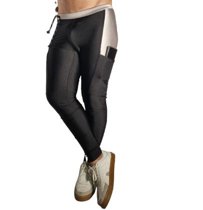 Imagem de Calça leggings masculinas com bolso laterais  Modelo 2023