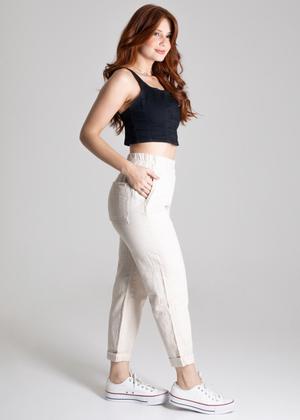 Calça Linho Sawary Mom - 275312 - Outros Moda - Magazine Luiza