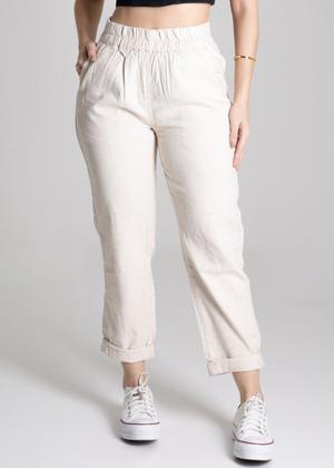 Calça Linho Sawary Mom - 275312 - Outros Moda - Magazine Luiza
