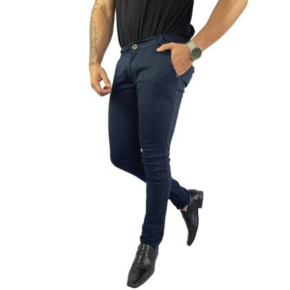 Imagem de Calça Masculina Alfaiataria Sarja Skinny Social Premium Slim