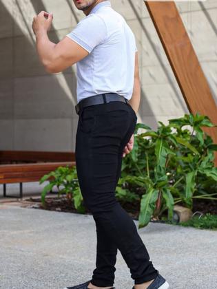 Imagem de calça masculina esporte com elastano slim