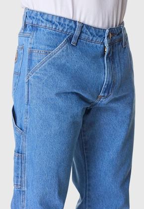 Imagem de Calça Masculina HNO Jeans Carpinteira Country Reforçada Azul Claro