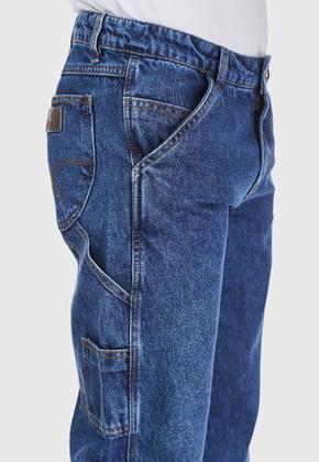 Imagem de Calça Masculina HNO Jeans Carpinteira Country Reforçada azul