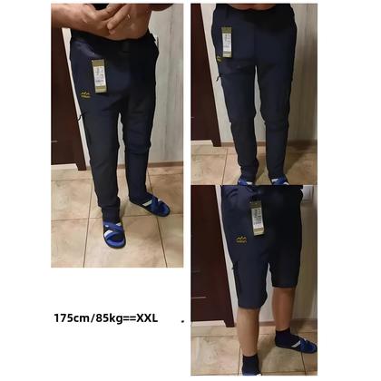 Imagem de Calça Masculina Impermeável e de Secagem Rápida para Caminhada - Conversível com Zíper e Bolsos