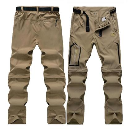 Imagem de Calça Masculina Impermeável e de Secagem Rápida para Caminhada - Conversível com Zíper e Bolsos