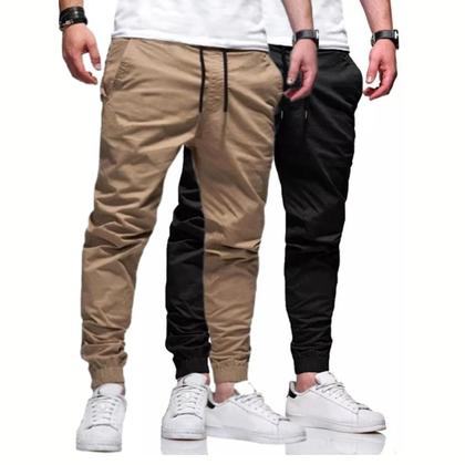 Imagem de Calça Masculina Jogger Sarja  Jeans Camuflada  Com Punho Elástico Elástico Linha Premium A Envio Rápido 