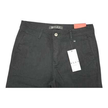 Imagem de Calça Masculina Pitt Jeans Em Sarja Corte Reta - Alfaiataria