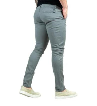 Imagem de calça masculina slim fit sarja com elastano
