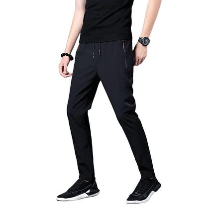 Imagem de Calça Masculina Slim Fit - Secagem Rápida, Seda Gelada, Estilo Coreano