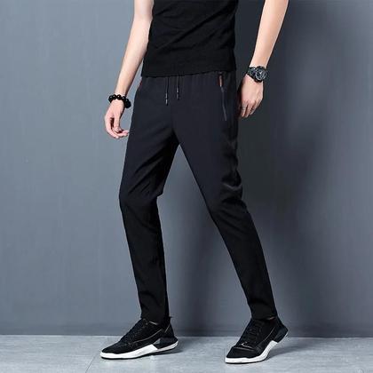 Imagem de Calça Masculina Slim Fit - Secagem Rápida, Seda Gelada, Estilo Coreano