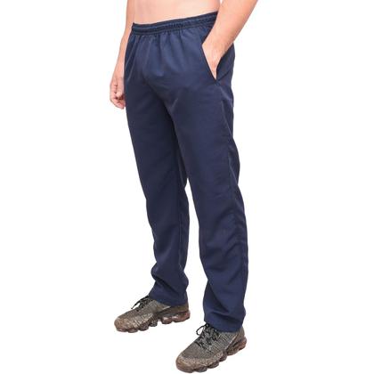 Imagem de Calça Masculina Tactel Plus Size Tamanho Extra Grande Especial 3 Bolsos Elástico Cordão Academia
