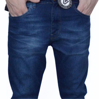 Imagem de Calça Masculina Venon Básica Jeans Escuro 4 Bolsos