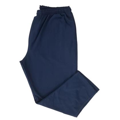 Imagem de Calça Moletinho Básica Extra Leve Sem Flanela Corte Reto Plus Size Tamanho Grande G3 ao G7
