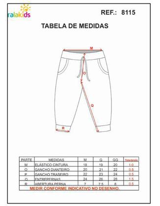 Imagem de Calça moletom com frente infantil bebê matelassê Ralakids 