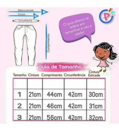 Imagem de Calça Moletom Com Punho Infantil Bebê Inverno Menina