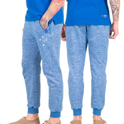 Imagem de Calça Moletom Cruzeiro Mescla Azul Oficial
