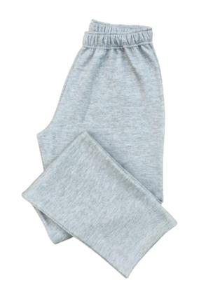 Imagem de calça moletom de verão fresquinha tecido sem felpas leve e confortavel na cor cinza claro barra reta ou punho
