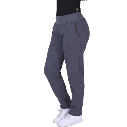 Imagem de Calça Moletom Feminina Algodão com Bolsos Peluciado 