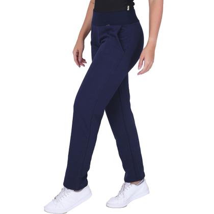 Imagem de Calça Moletom Feminina Algodão com Bolsos Peluciado 