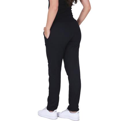 Imagem de Calça Moletom Feminina Algodão com Bolsos Peluciado 