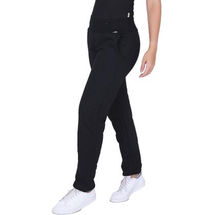 Imagem de Calça Moletom Feminina Algodão com Bolsos Peluciado 