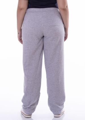 Imagem de Calça moletom flanelada Plus Size unissex com bolsos