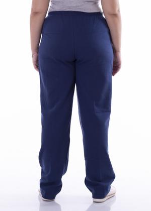 Imagem de Calça moletom flanelada Plus Size unissex com bolsos